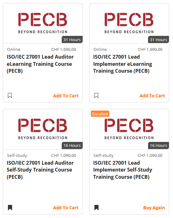 SGS ISO 27001 catalogue